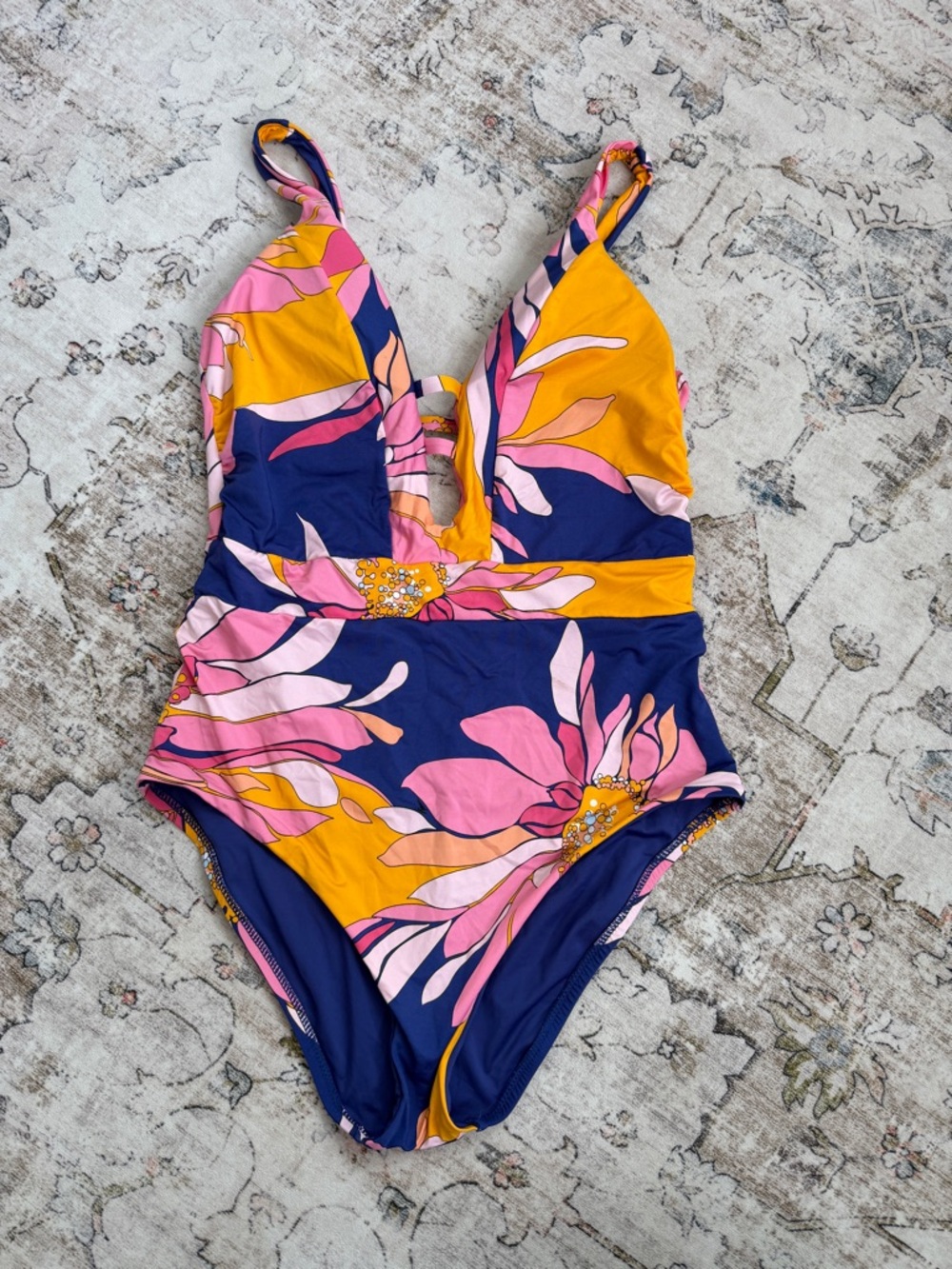 Trina Turk Floral One-Piece Swimsuit